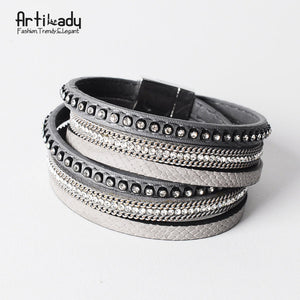 Leather Bangle Bracelet